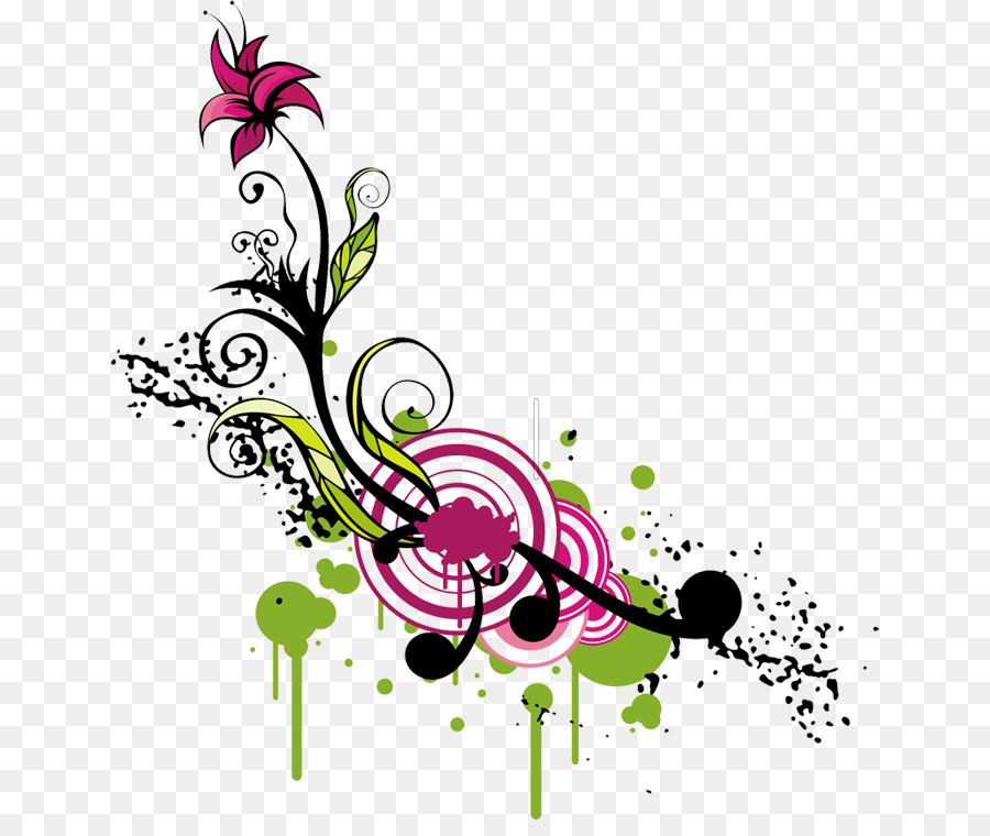 Diseño Floral，Flor PNG