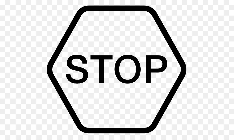 Señal De Stop，Hexágono PNG