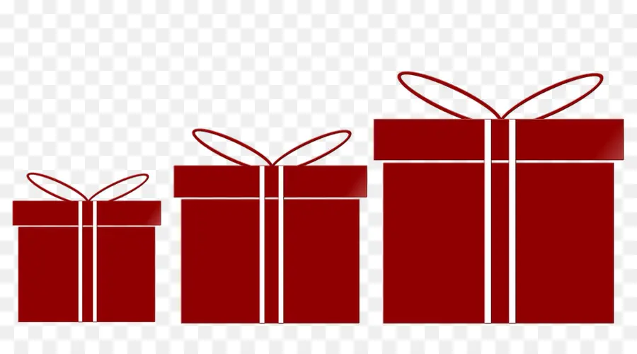 Cajas De Regalo，Rojo PNG