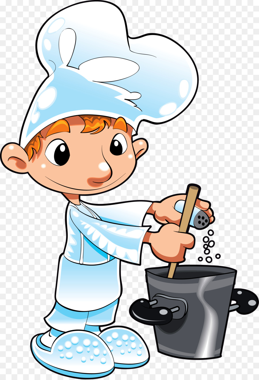 Chef De Dibujos Animados，Cocinando PNG