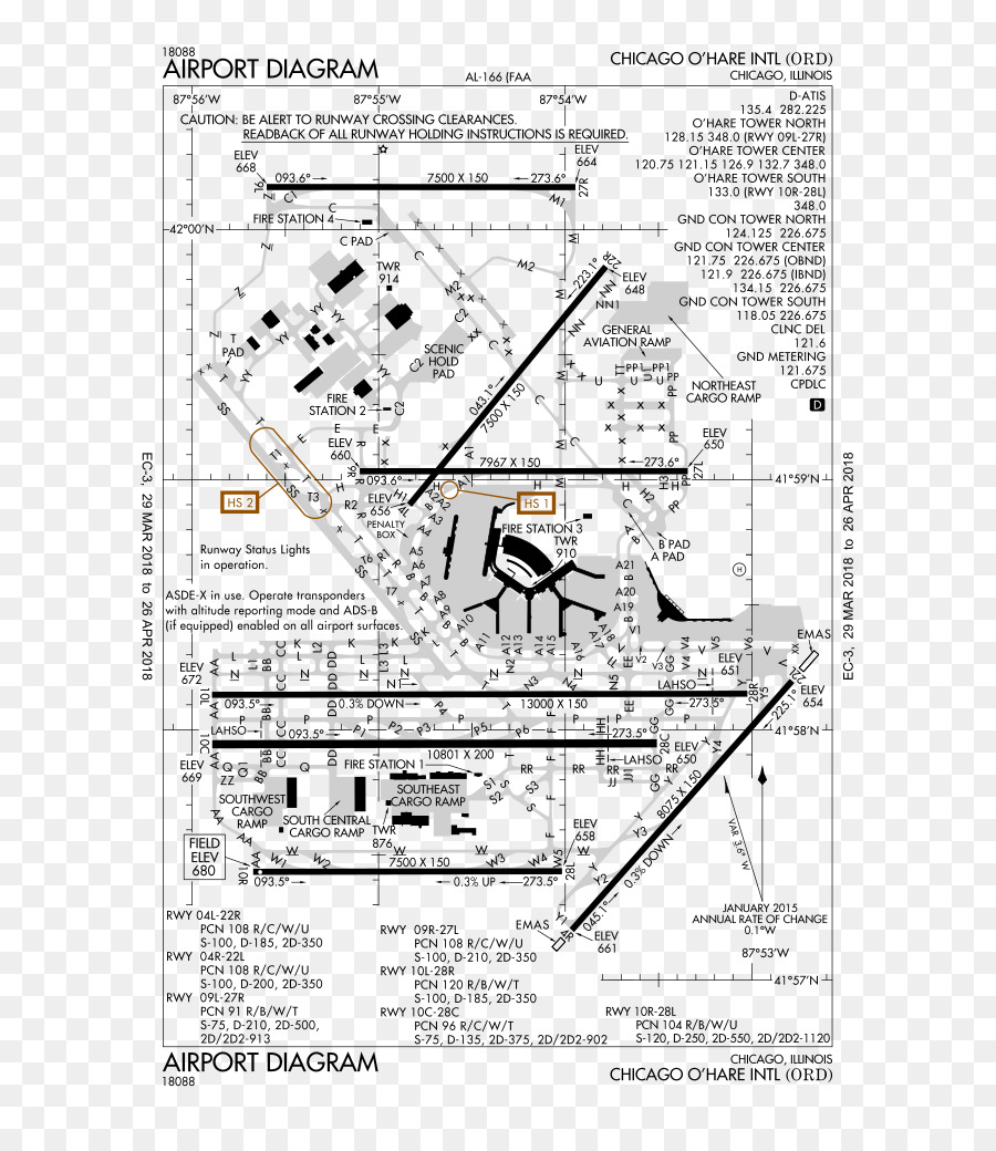 El Aeropuerto Internacional O Hare，El Aeropuerto O Hare De Chicago PNG