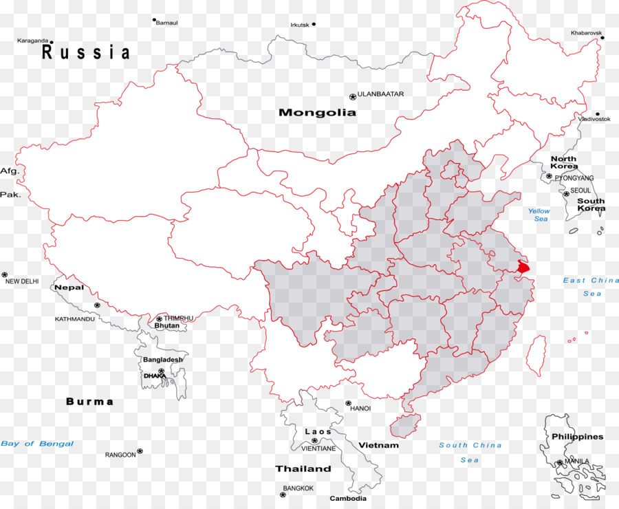 China，Mapa PNG