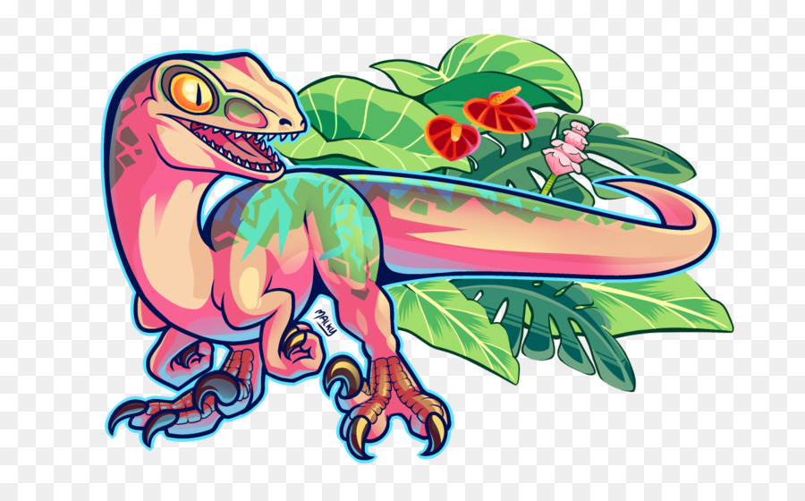 Dinosaurio Colorido，Hojas PNG