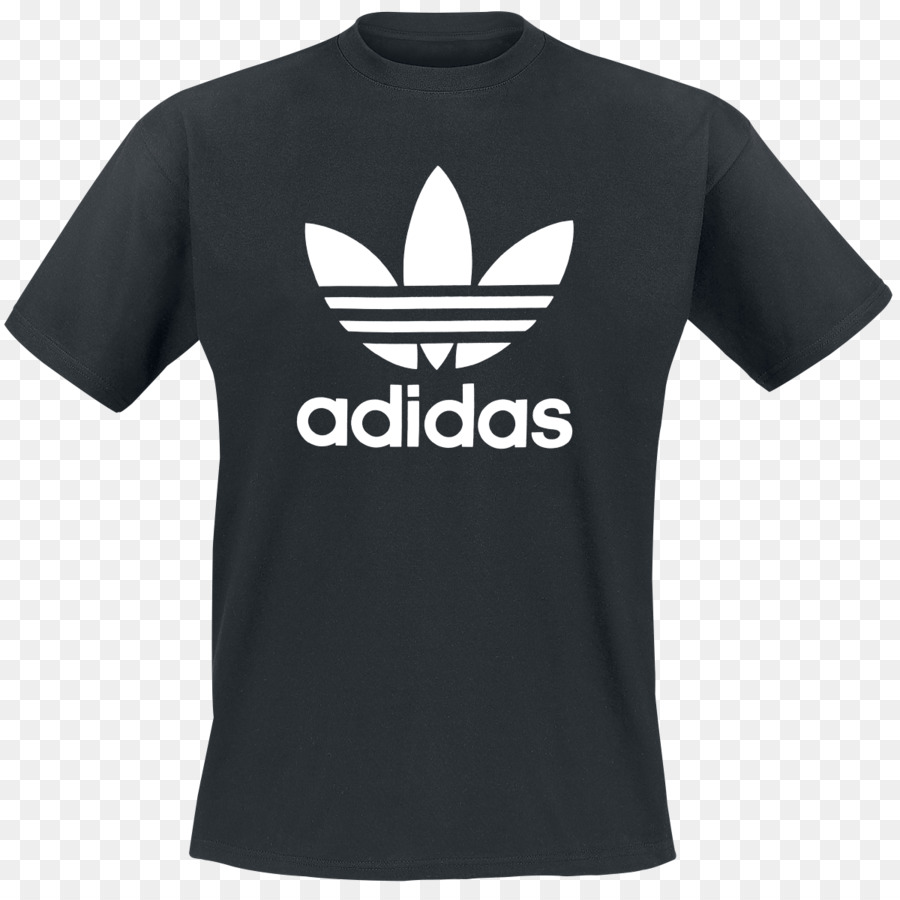 Camiseta Adidas，Negro PNG