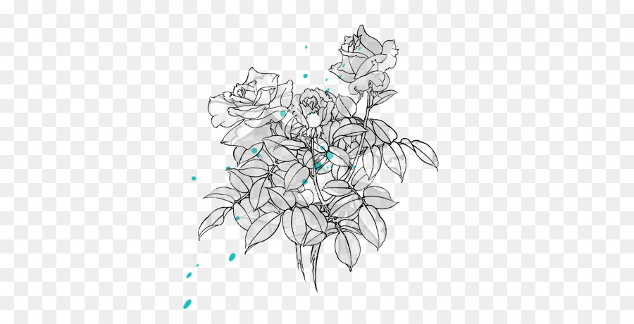 Bosquejo De Flores，Dibujo PNG