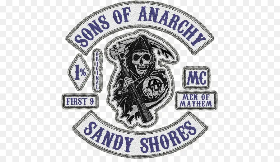 Parche De Sons Of Anarchy Sandy Shores，Club De Motociclistas PNG