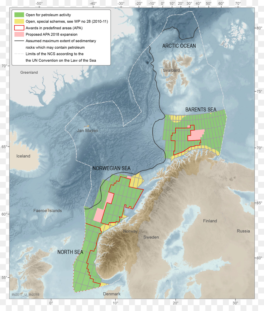 Mar De Barents，Plataforma Continental Noruega PNG