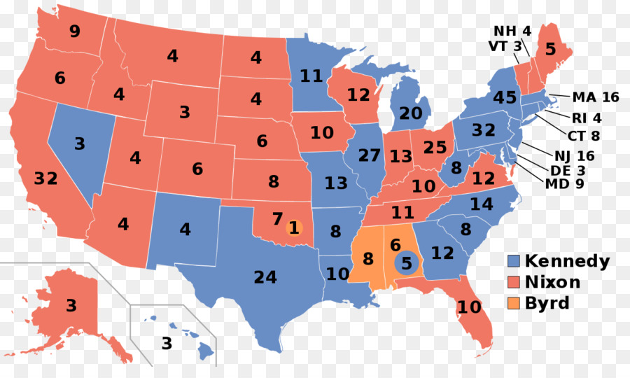 Elección Presidencial De Estados Unidos De 1960，Estados Unidos PNG