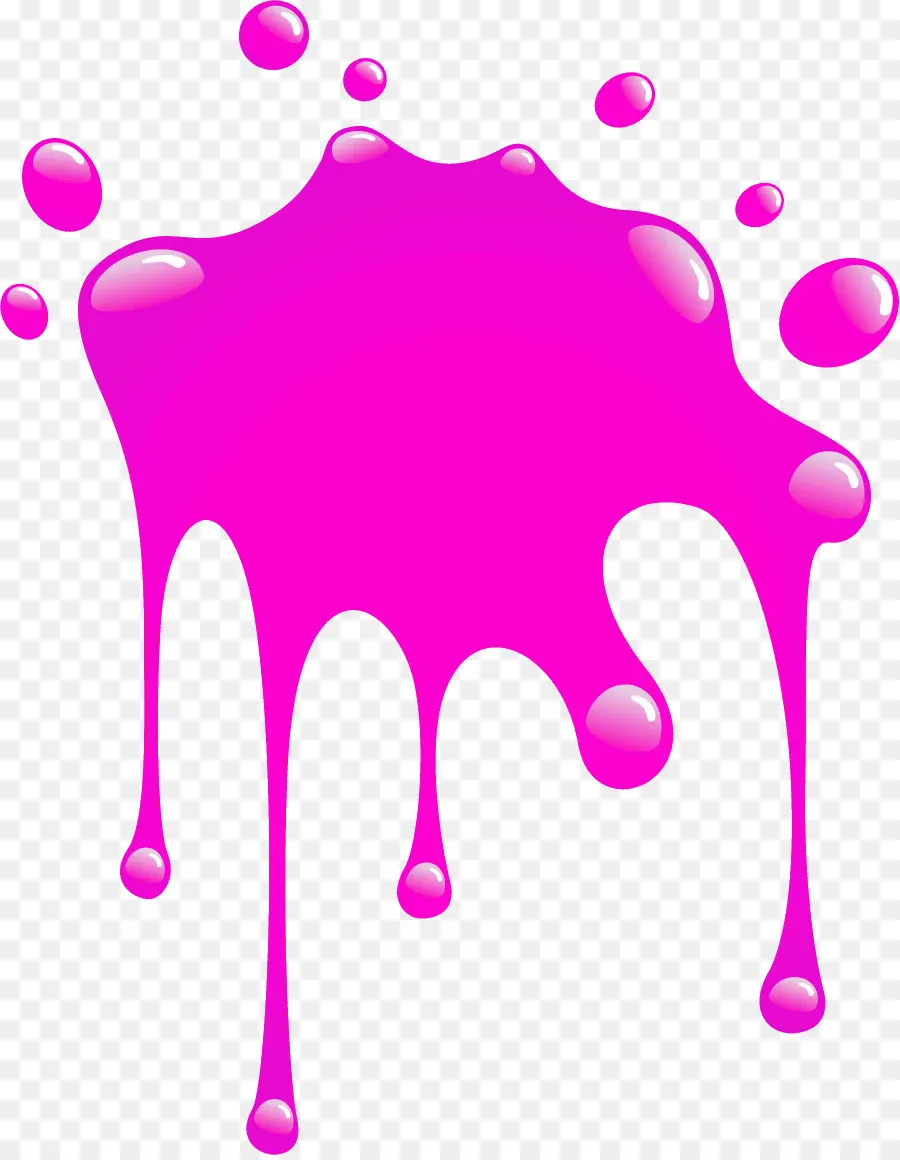 Gotas De Pintura Morada，Goteo PNG