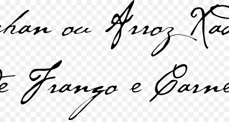 Texto Escrito A Mano，Guion PNG