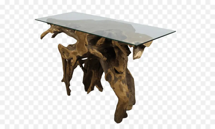 Mesa De Madera Y Cristal，Mesa PNG