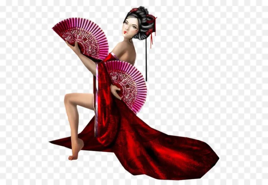 Geisha，Mujer PNG