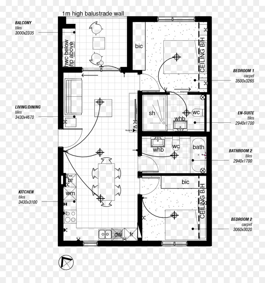 Plan De Piso，Dormitorio PNG