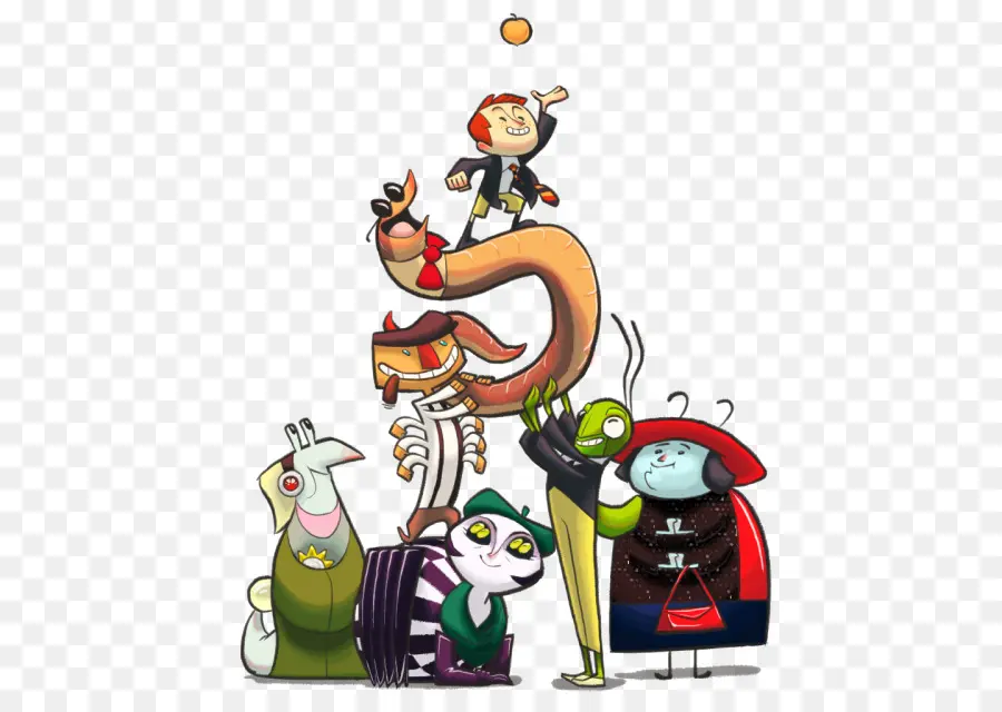 Personajes De Dibujos Animados，Grupo PNG