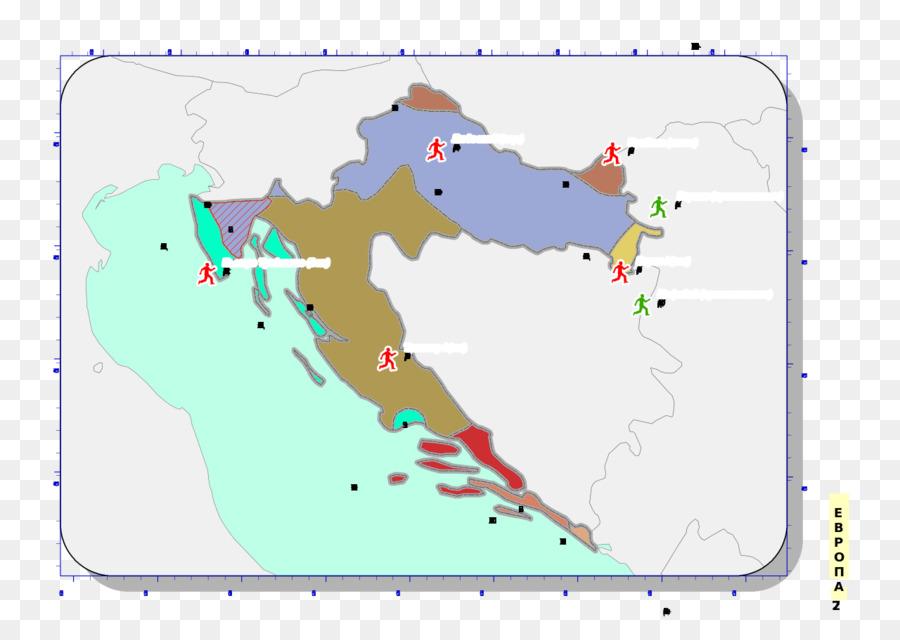 Croacia，Mapa PNG