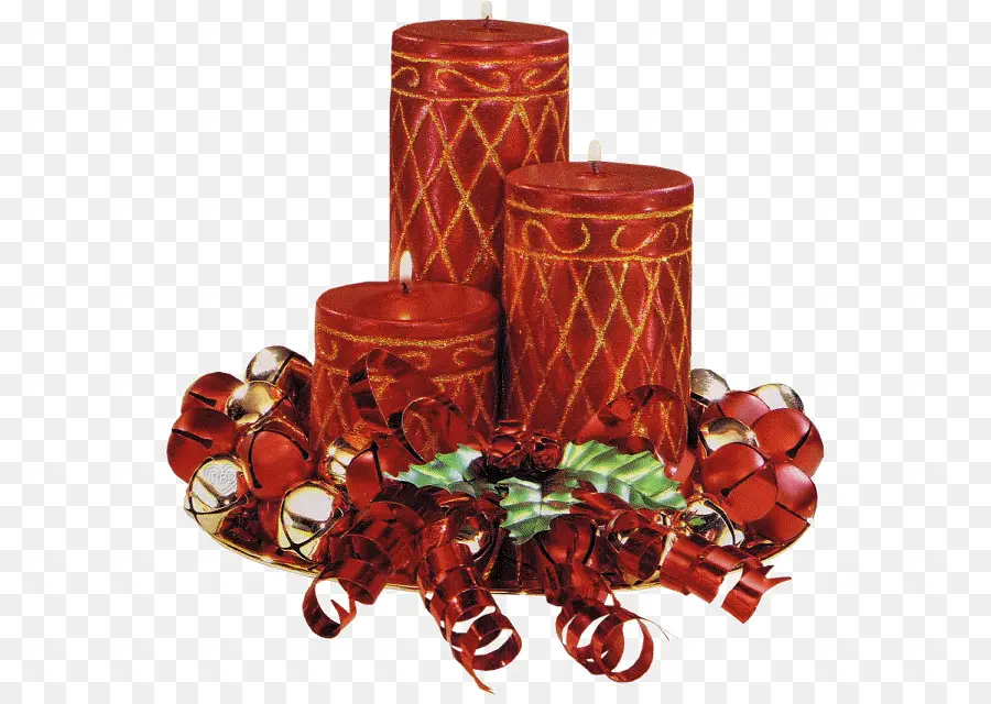 Velas Rojas，Navidad PNG