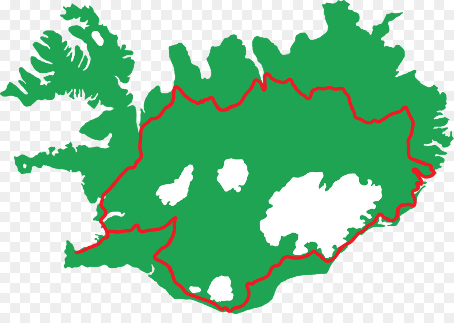 Mapa De Islandia，País PNG