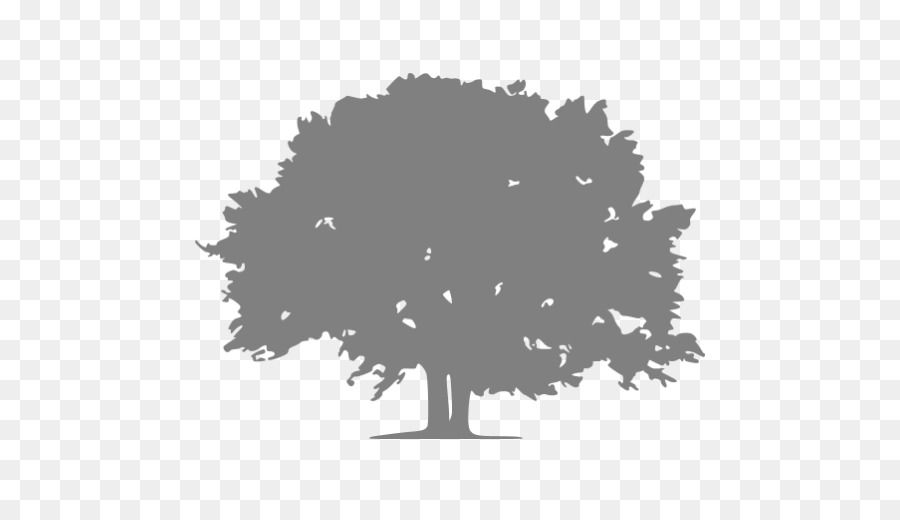 Silueta De árbol Azul，Naturaleza PNG