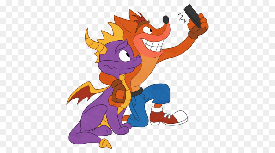 Crash Bandicoot Púrpura Ripto Rampage Y Spyro Naranja De La Corteza De La Conspiración，Spyro El Dragón PNG