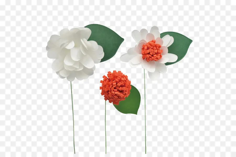 Flores De Papel，Blanco PNG