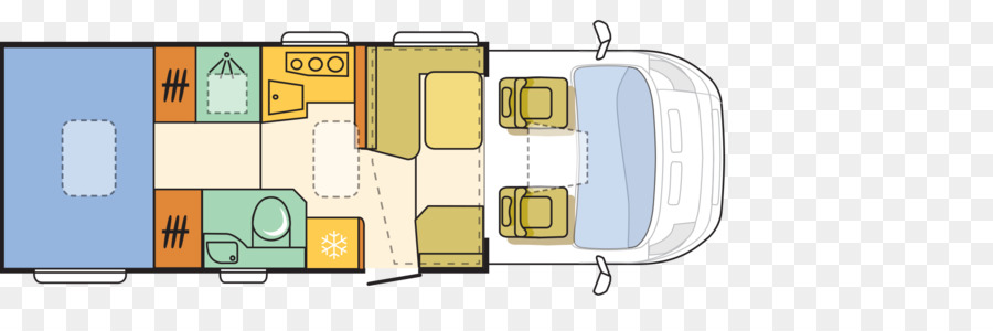 Disposición De La Autocaravana，Camper PNG