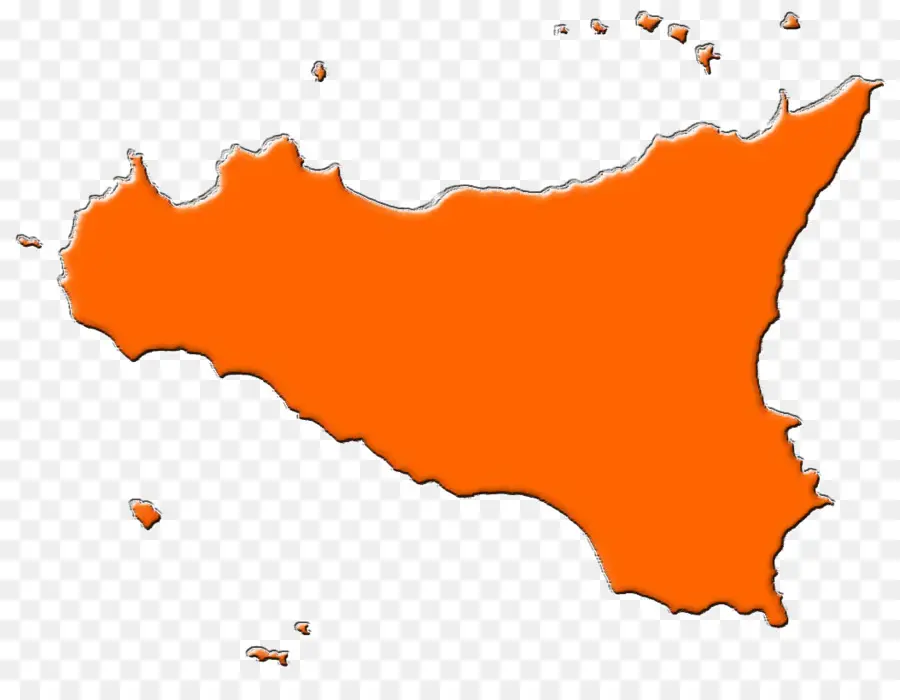 Sicilia，Mapa Del Vector PNG