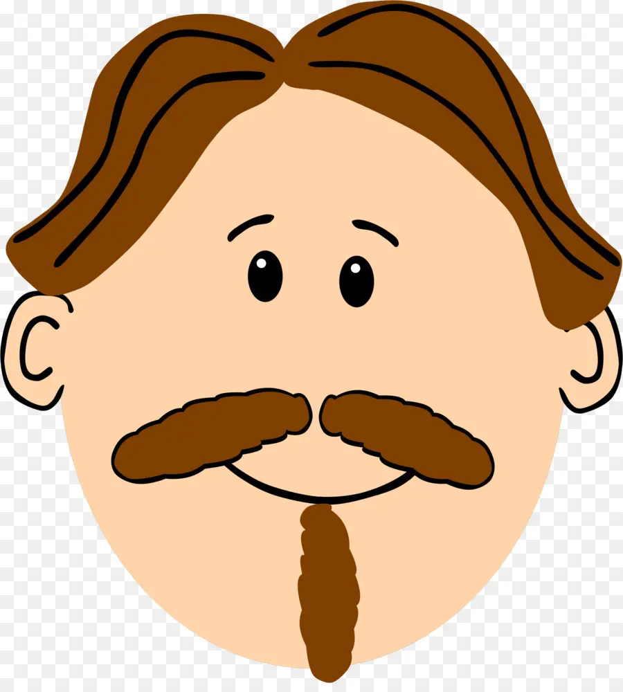 Hombre Con Bigote，Rostro PNG