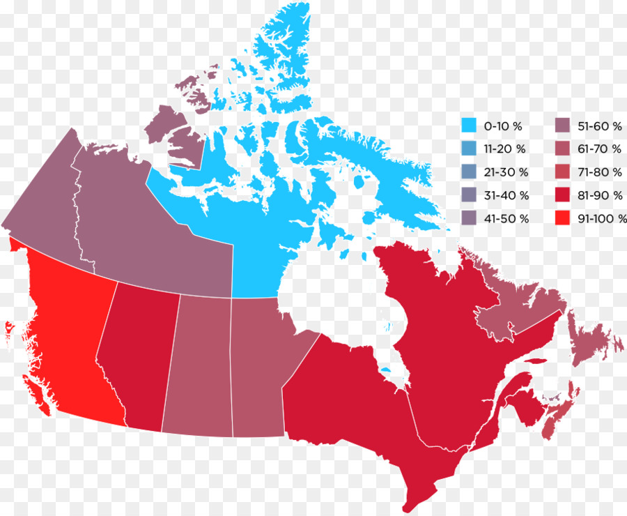 Canadá，Mapa PNG