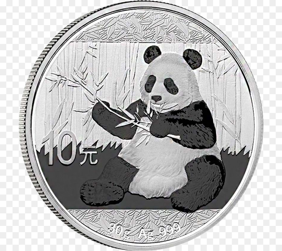 Plata Chino Panda，Casa De Moneda De Perth PNG