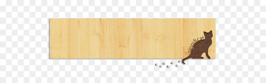 Letrero De Madera Con Gato，Decoración PNG