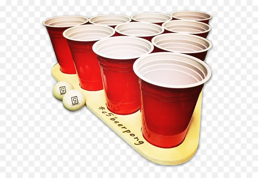 Copas Rojas，Pong De Cerveza PNG