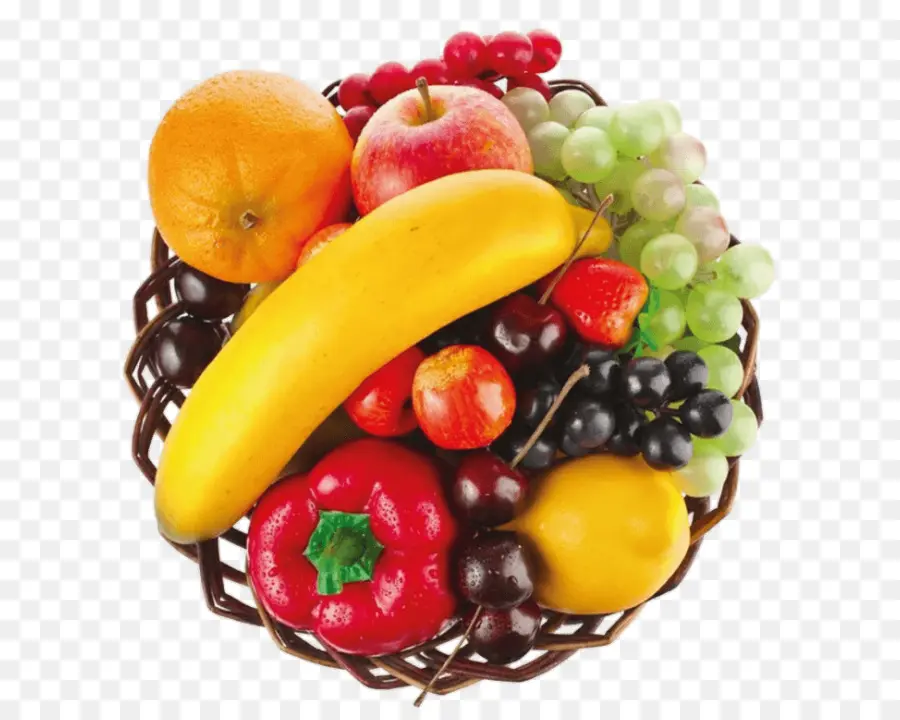 Cesta De Frutas，Saludable PNG