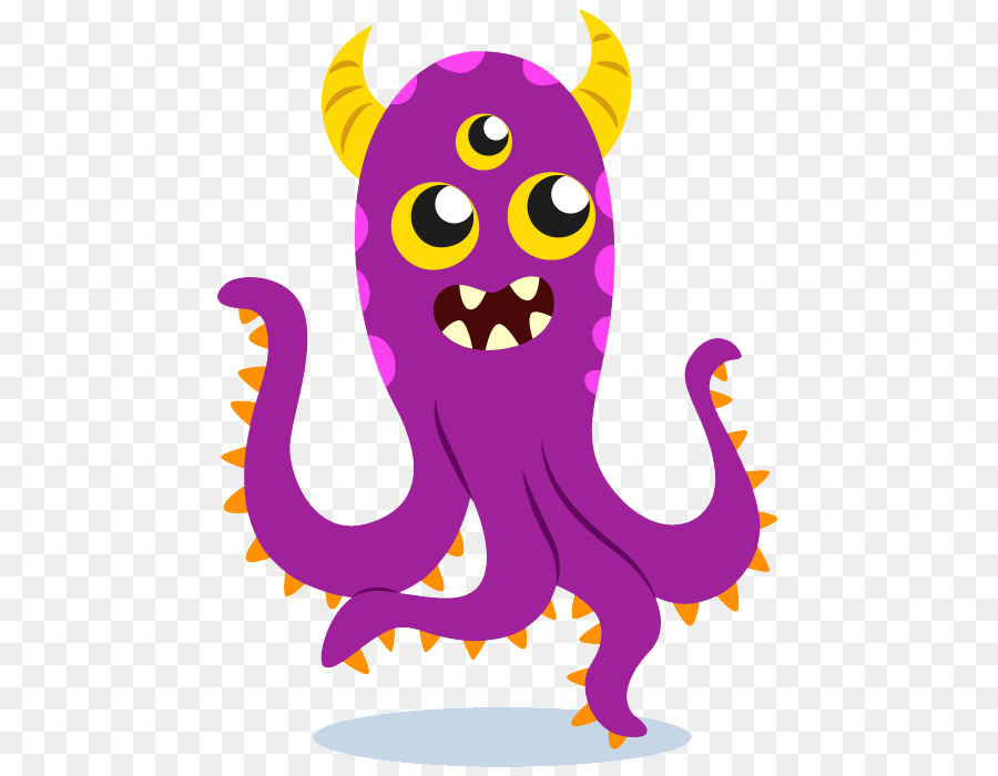 Monstruo Púrpura，Dibujos Animados PNG