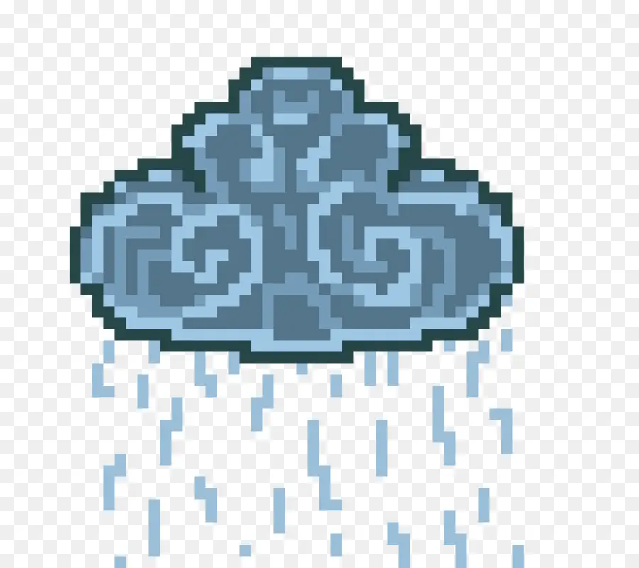 La Lluvia，Pixel Art PNG