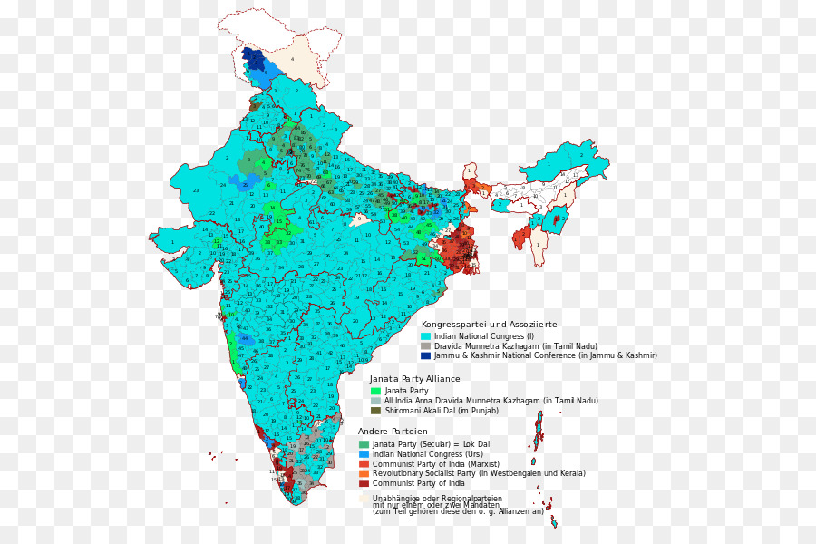 Mapa De La India，País PNG