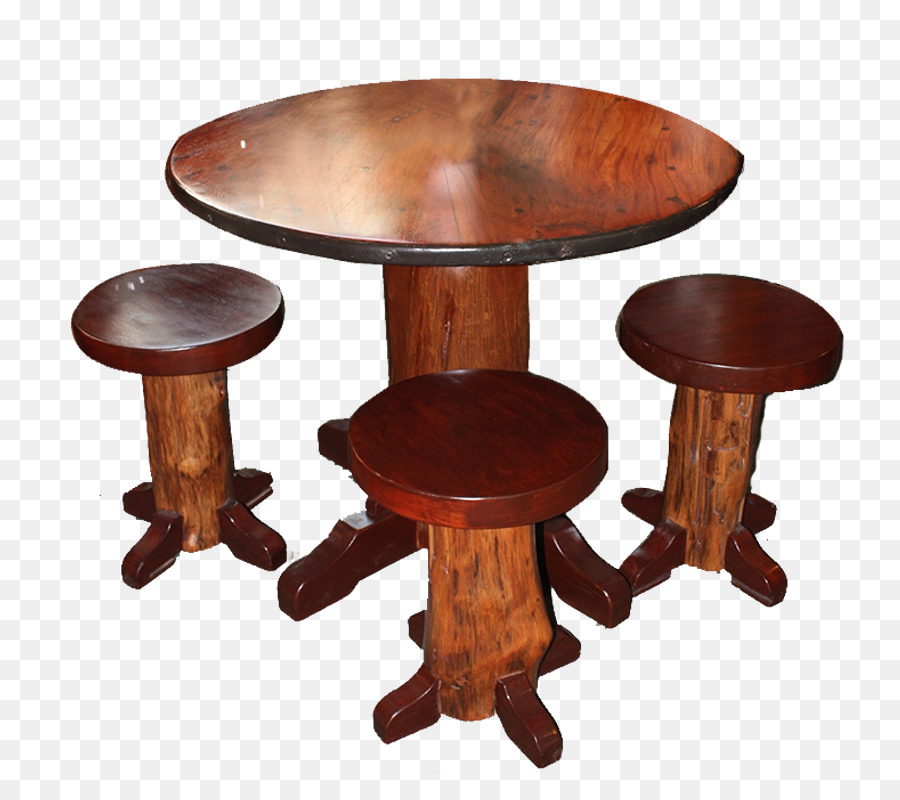 Juego De Mesa De Madera，Sillas PNG