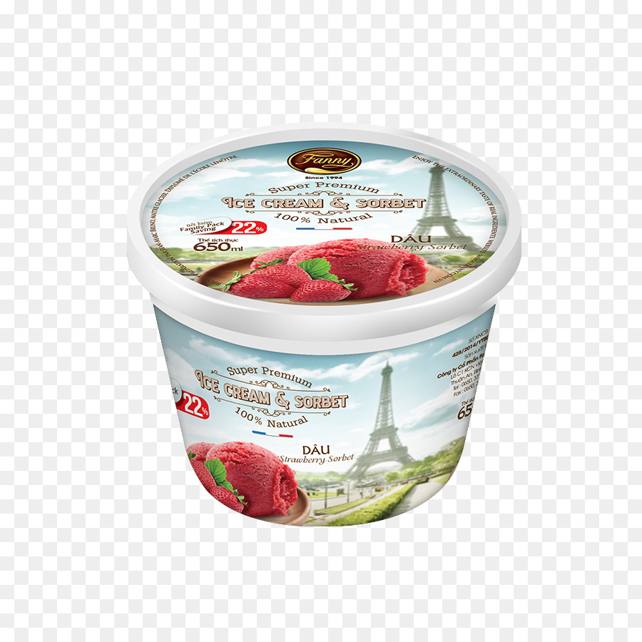 Fresa，Helado PNG