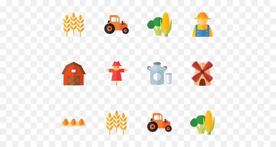 Iconos De Granja，Agricultura PNG