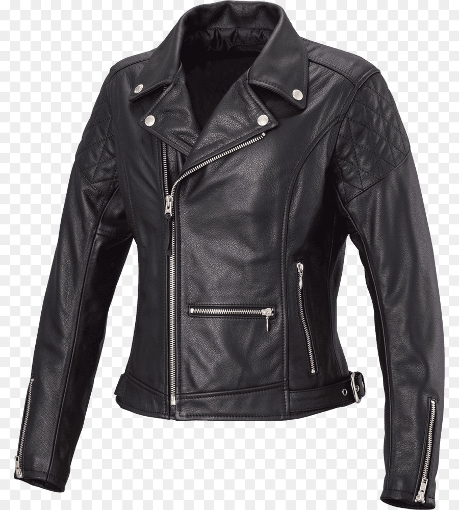 Chaqueta De Cuero Negra，Cremallera PNG