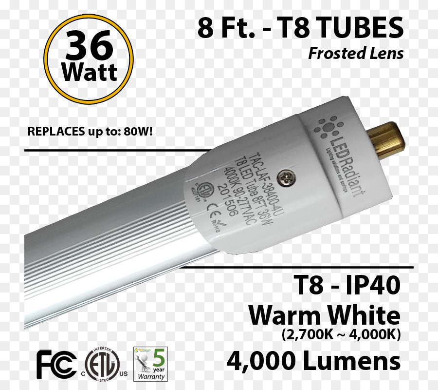 Luz，Tubo Led PNG