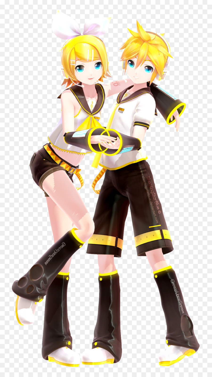 Kagamine Rinlen，Hatsune Miku PNG