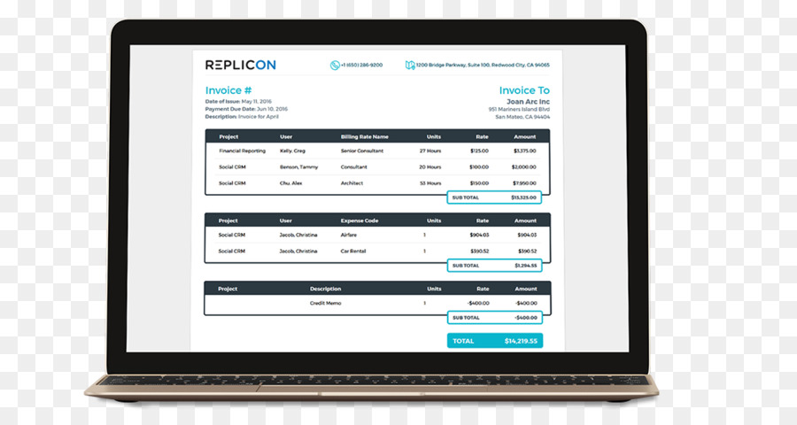 Timetracking Software，Replicón PNG