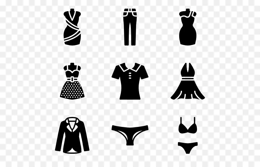 Iconos De Ropa，Vestir PNG