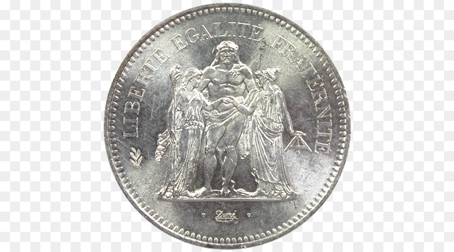 Francia，Moneda De 50 Francos De Hércules PNG