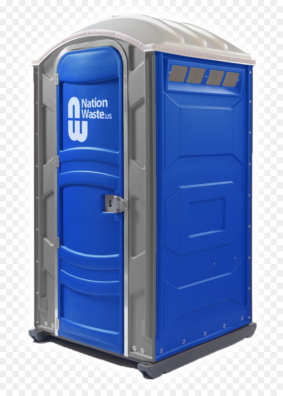 Baño Portátil，Azul PNG