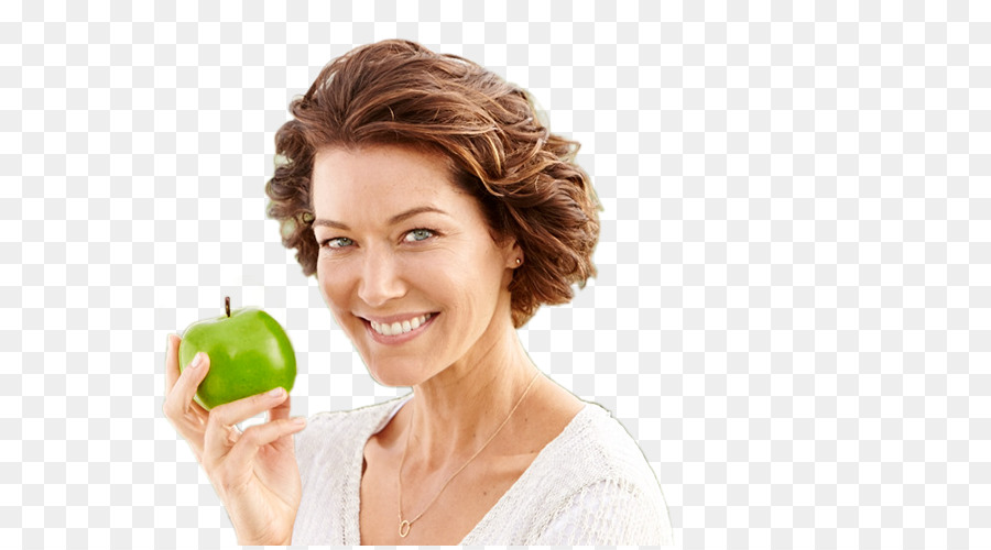 Mujer Con Manzana Verde，Fruta PNG