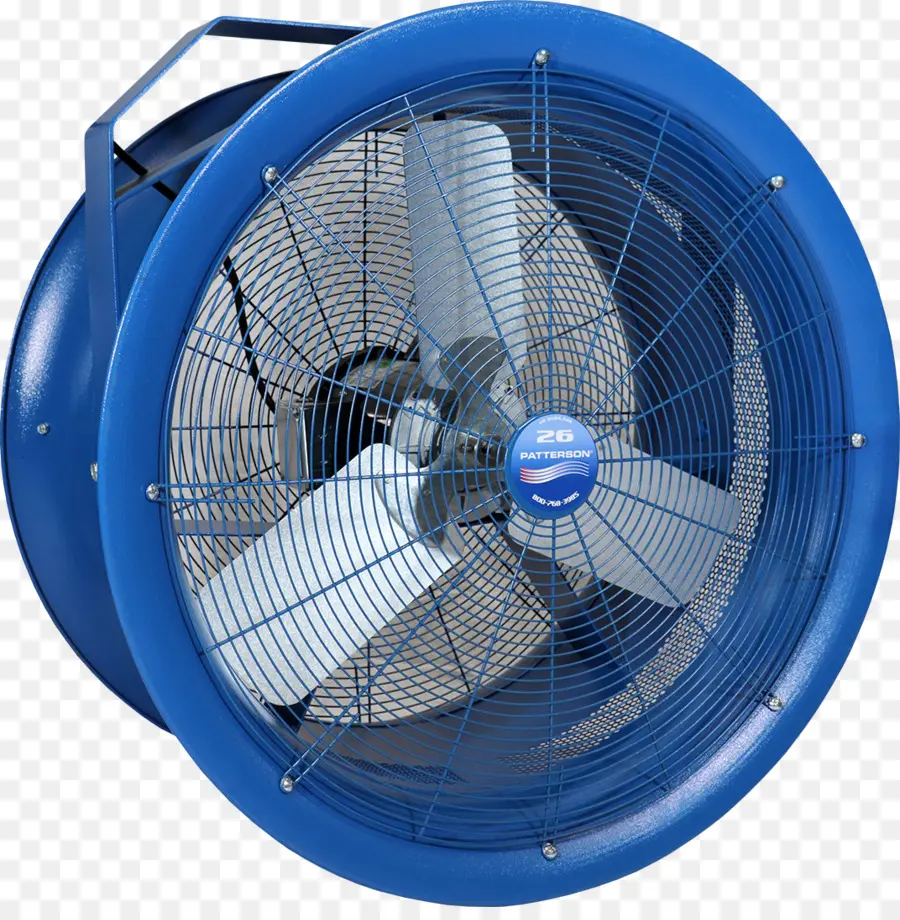 Ventilador Industrial Azul，Enfriamiento PNG