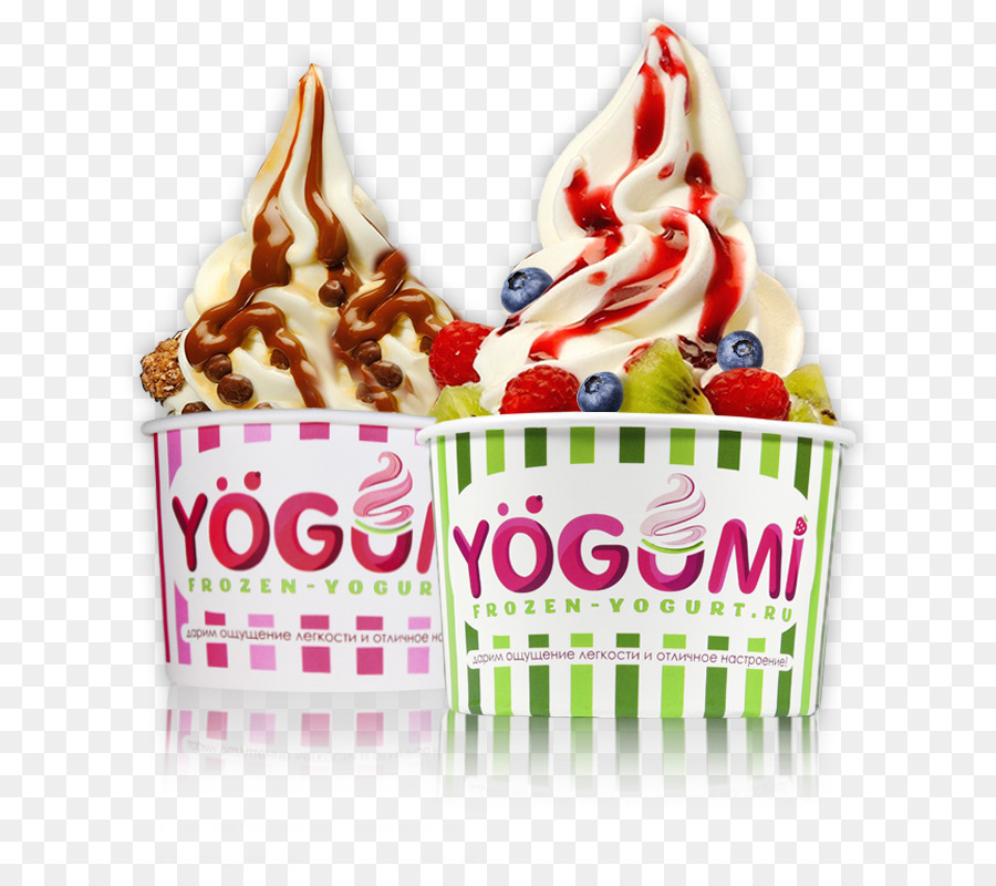 Helado Con Frutas Y Nueces，Yogurt Congelado PNG