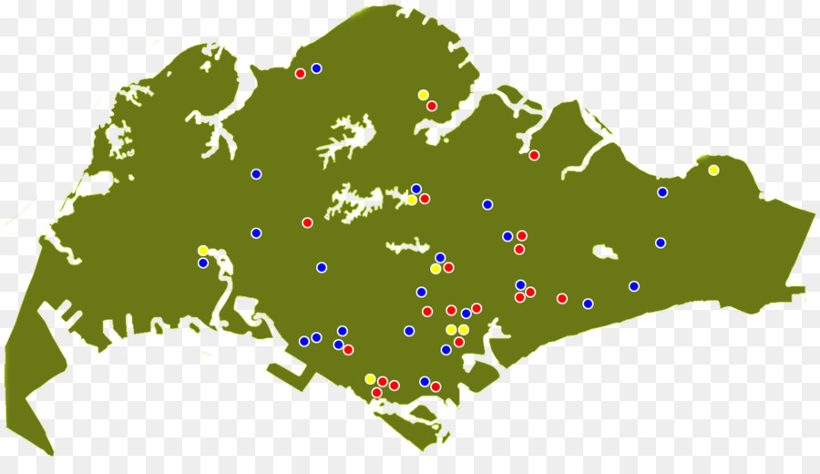 Singapur，Mapa PNG