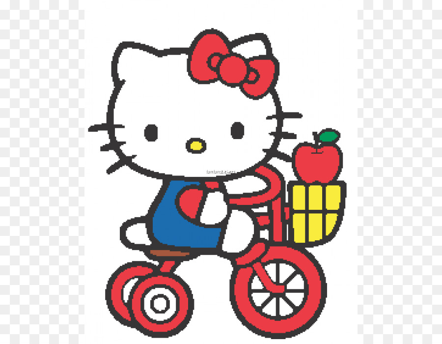 Hello Kitty En Triciclo，Dibujos Animados PNG